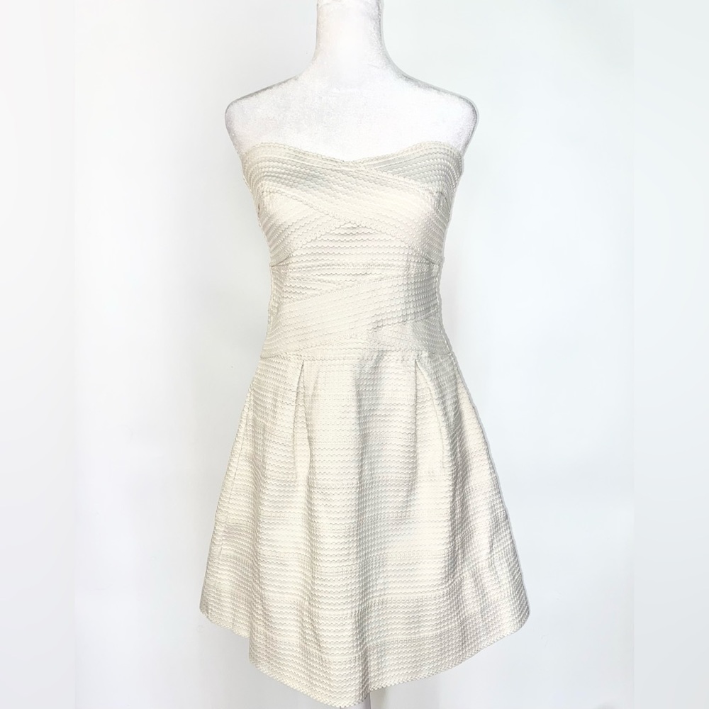 Urban Outfitters Glamorous White Strapless Bandage Dress